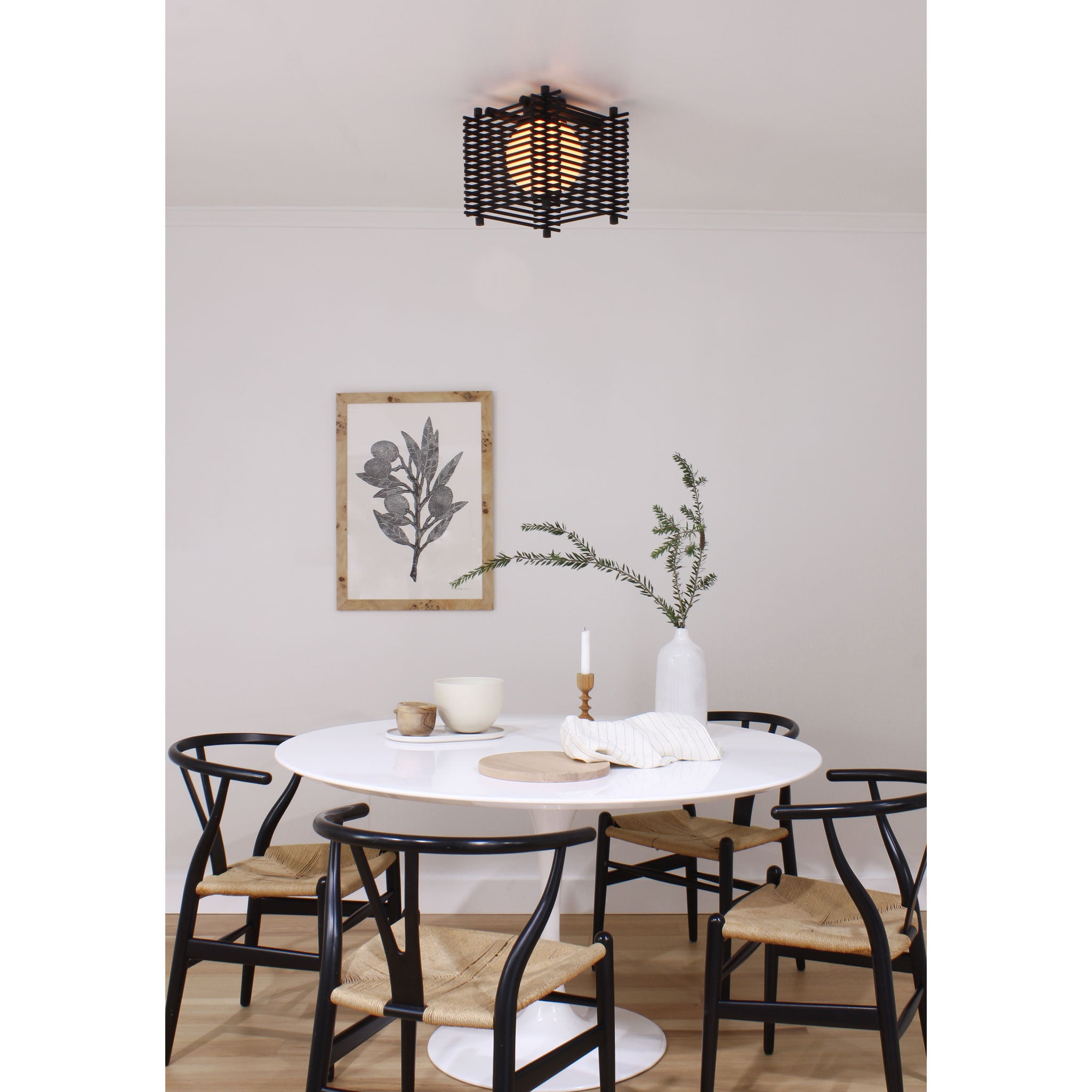 Yugen Surface shown in Black Stained wood finish with Matte Black and Full Size