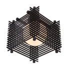 Yugen Surface shown in Black Stained wood finish with Matte Black and Full Size