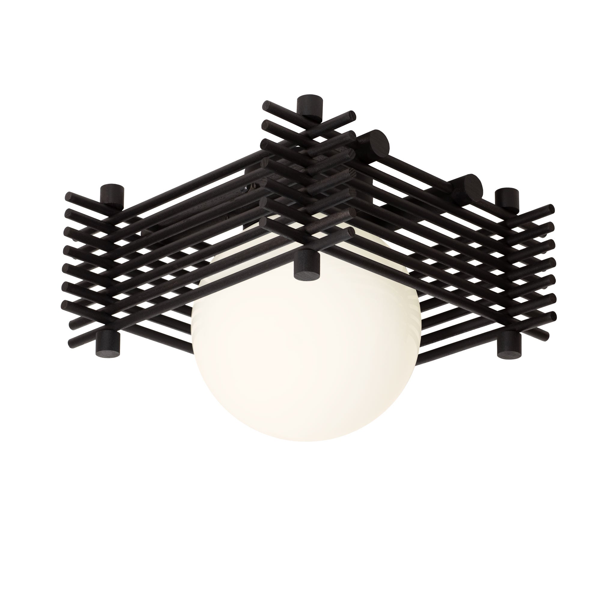 Yugen Surface shown in Black Stained wood finish with Matte Black and Half Size