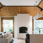 Alto Rod 12" Opal shown in Graphite Patina. Interior design by Kelsey Sikkema. Photo by Christa Fowles