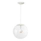 Alto Cord 12" shown in White with a Clear 12" globe and White Cloth cord