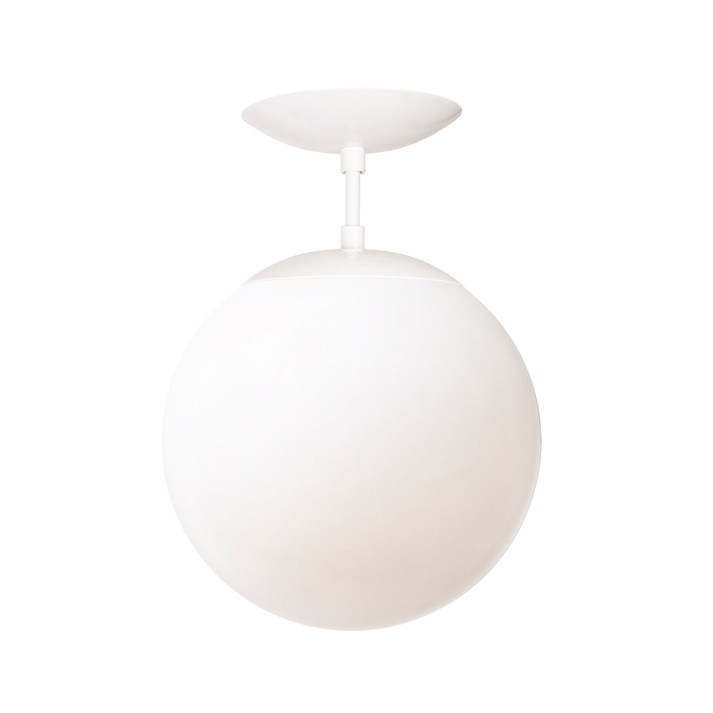 Alto Surface 10" shown in White with an Opal 10" globe.