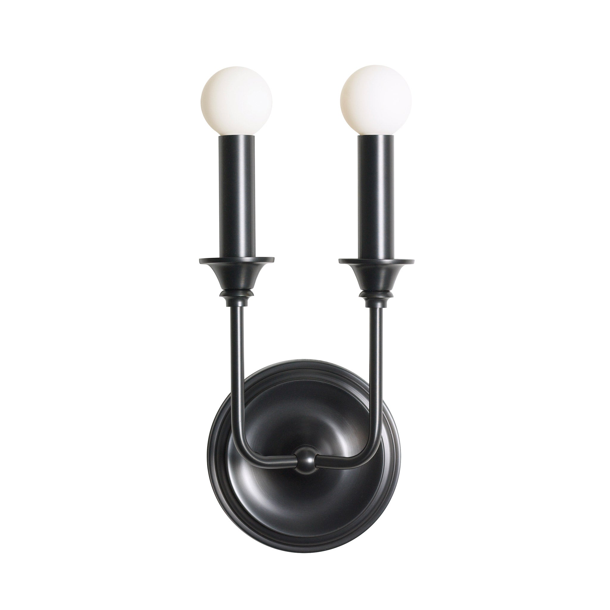 Bijou Double Candle shown in Graphite Patina