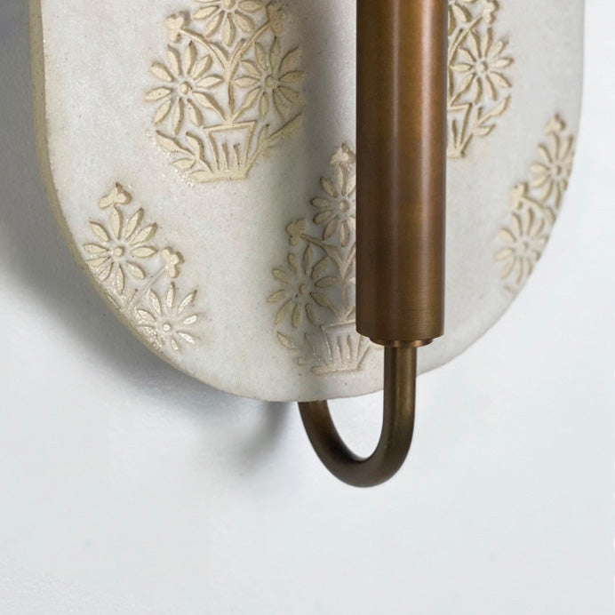 Concord ADA (Floral) Ceramic shown with Heirloom Brass. 