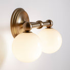 Eleanor Double Sconce shown in Heirloom Brass