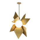 Florence 3 Large Pendant shown in Heirloom Brass