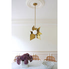 Florence 3 Pendant shown in Heirloom Brass