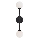 Heron Double Sconce shown in Matte Black