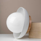 Lexi Small 5" shown in White with a Maple Wood Canopy