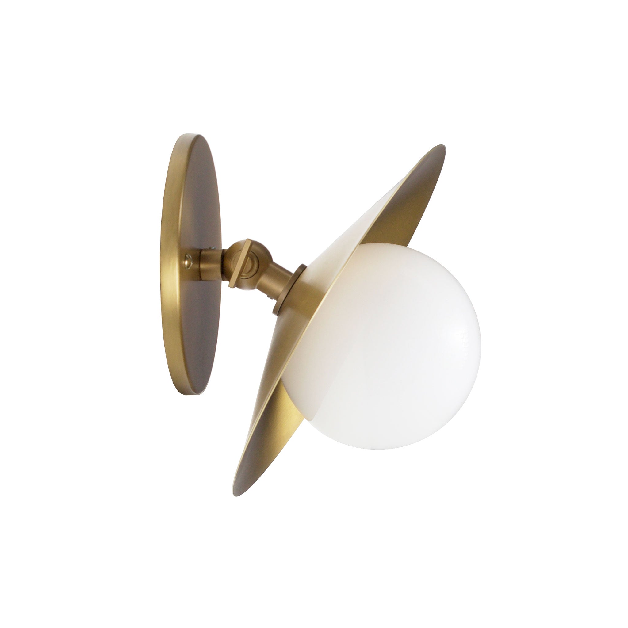 Marie Petite Flush Sconce shown in Heirloom Brass