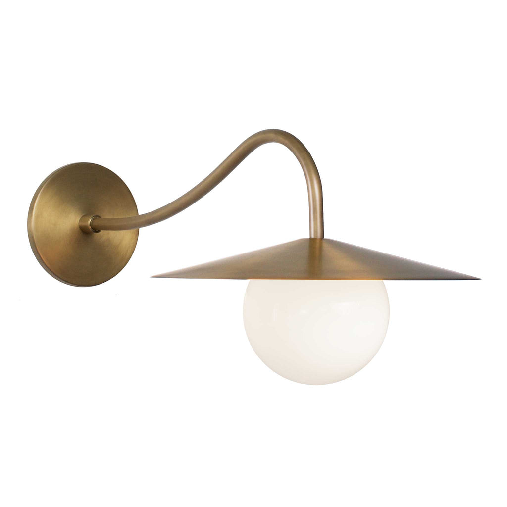 Cedar and Moss Marie Sconce in Heirloom Brass finish