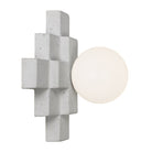 Mason Sconce shown in Cloud Concrete