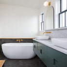 Moss 8" shown in Brass. Interior design by Hatch Works Austin. Photo by Robert Gomez