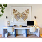 Fjord Spots shown in Graphite Patina. Interior design by Saffron Case Homes