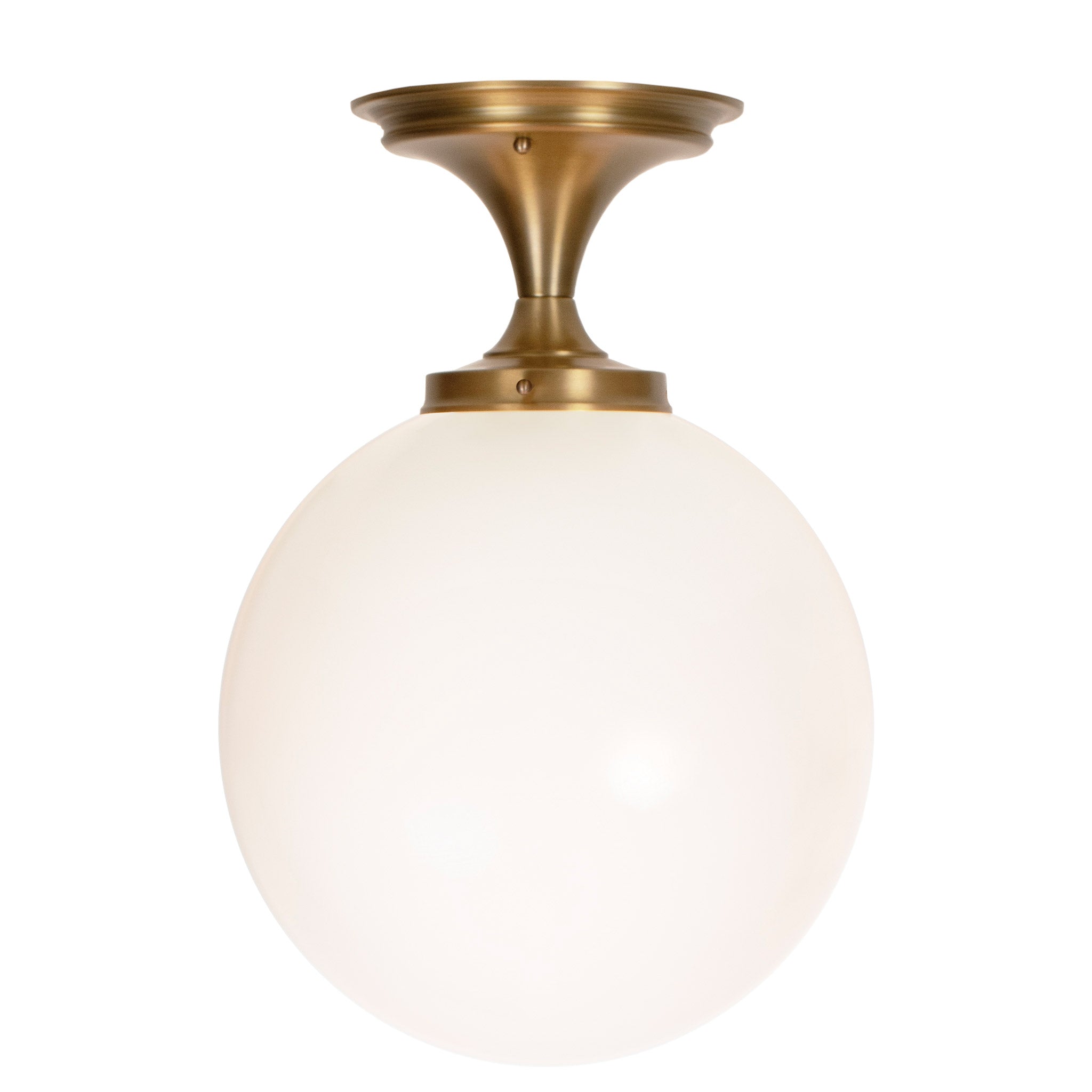 Sorbonne Surface 12" Globe shown in Heirloom Brass