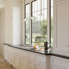 Marie Petite Pendant shown in Heirloom Brass