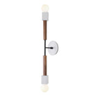 Cedar and Moss Stanton Long with Star patterned brownstone white ceramic canopy and walnut 