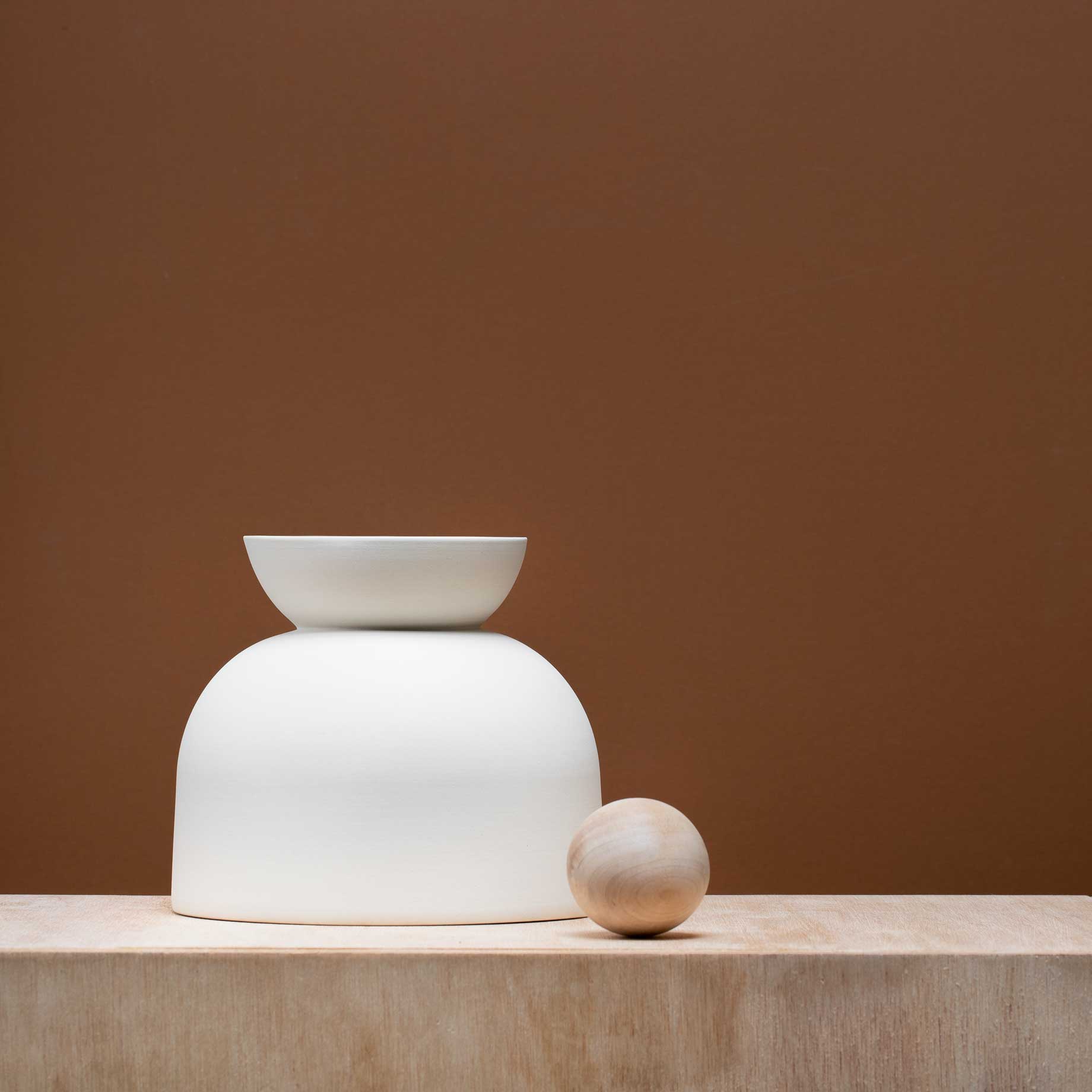 Terra Surface shown in Bone ceramic