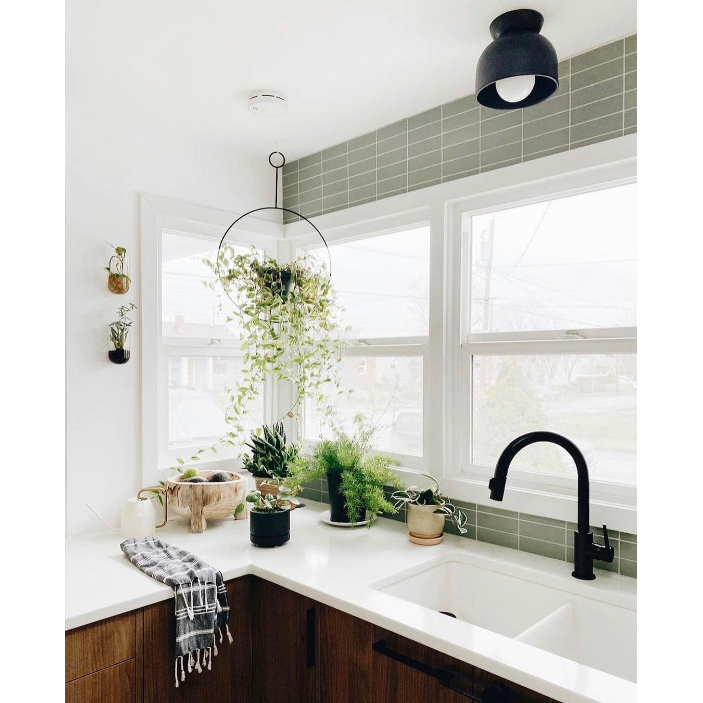 Terra Surface shown in Eclipse Black Glaze ceramic. Interior design by Sarah Reed of Arbor and Co