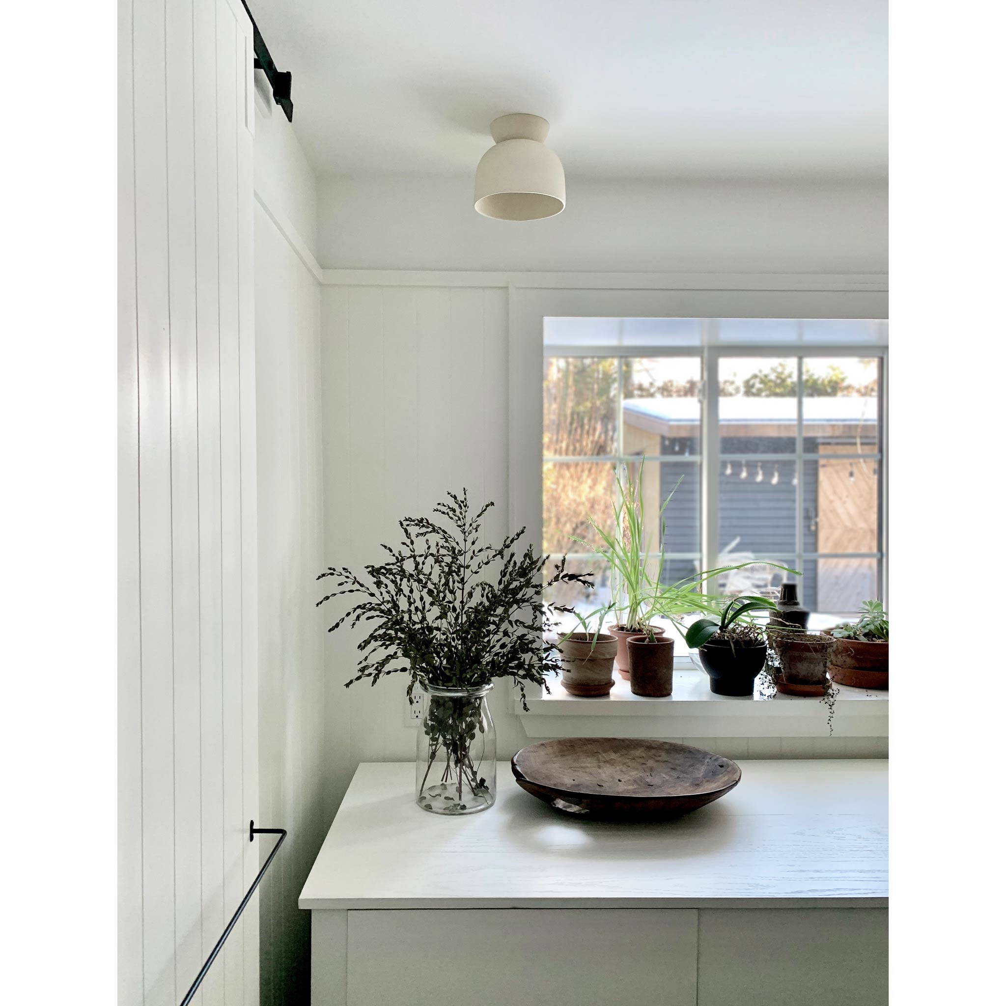 Terra Surface shown in Bone ceramic. Interior design by Johanne Nadeau Studio