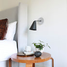 Tilt cone shown in Graphite Patina with Sunflower Canopy pattern in Brownstone White Ceramic