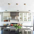 Alto Rod 10" Clear shown in Brass. Interiors and photo by Heather Kinkel Photography