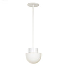 Anni Pendant shown with a White rod and canopy and White accent finish