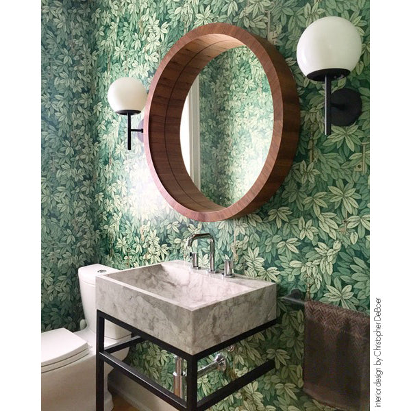 Athena 8" shown in Matte Black with 8" Opal globes