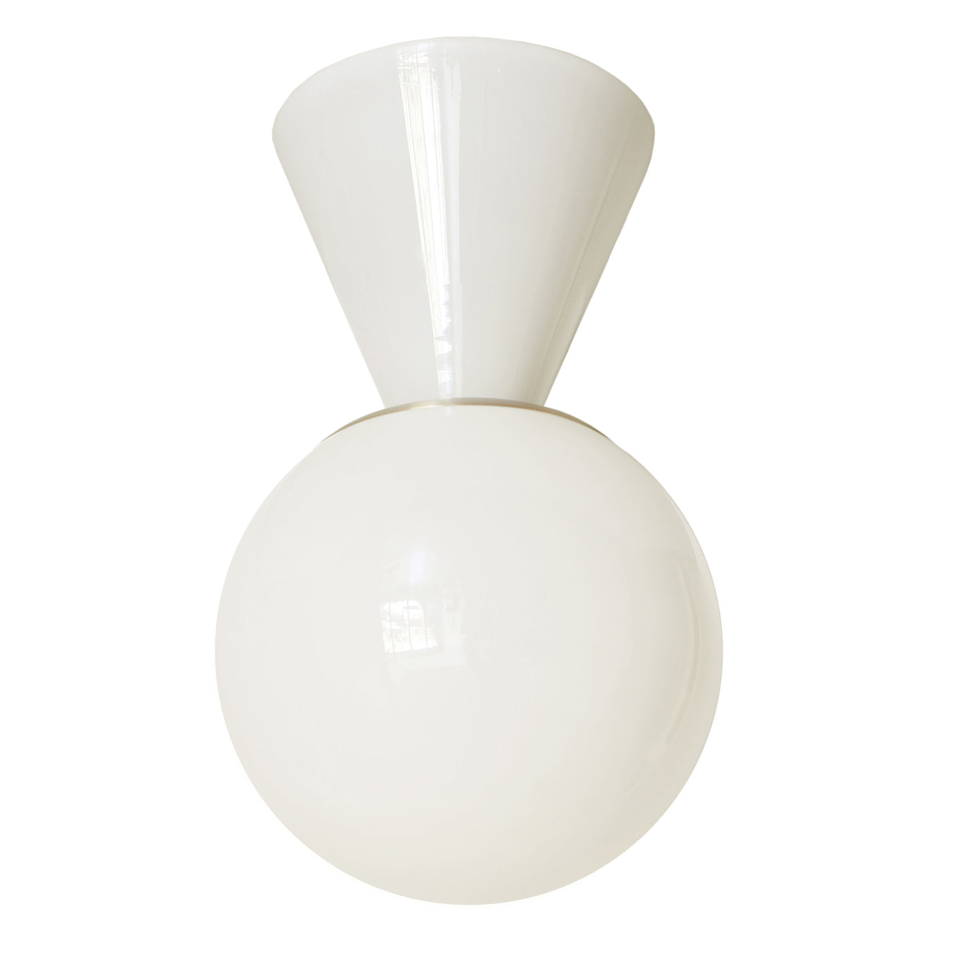 Summit 12" shown in White with Brass