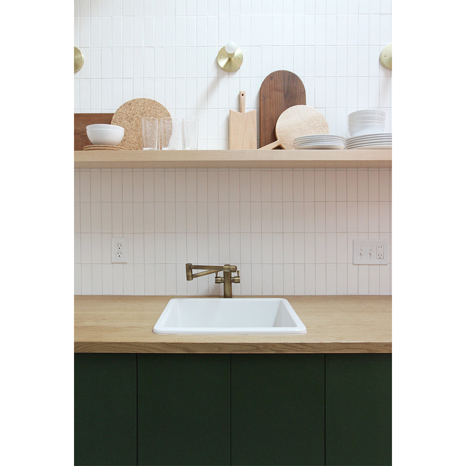Timberline Surface shown in Brass. Interior Design by Sarah Sherman Samuel for Smitten Studio.
