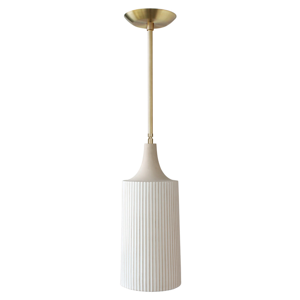 Tumwater Large Pendant shown in Brass.