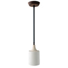 Cedar and Moss - Tumwater Small Pendant shown in Matte Black and Walnut