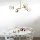 Alto Compass 8" Clear for Vaulted Ceiling shown in Brass