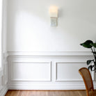 Asch Sconce shown in Brownstone White