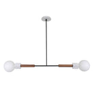 Stanton Pendant shown in Walnut with Swift ceramic canopy pattern in Brownstone White 