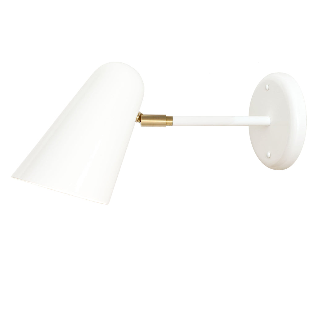 Wildwwod shown in White with Brass Accents.